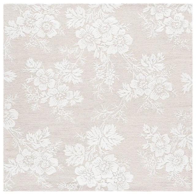 Safavieh Glamour 6'-0" x 6'-0" Rug in Silver / Ivory