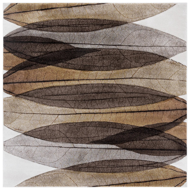 Safavieh Hollywood 6'-7" x 6'-7" Rug in Brown / Grey