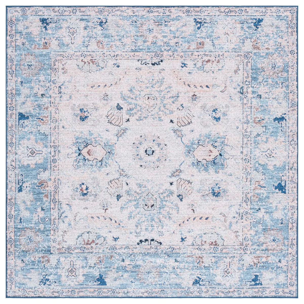 Safavieh Arizona 6'-0" x 6'-0" Rug in Blue / Beige