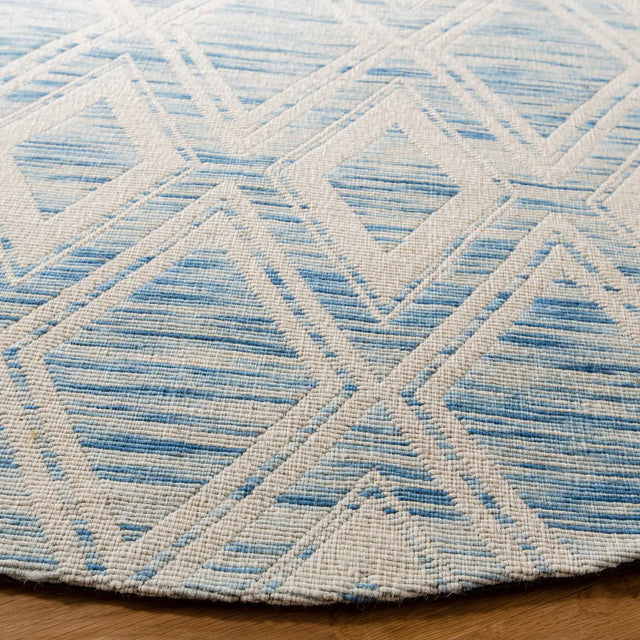 Safavieh Marbella 6'-0" x 6'-0" Rug in Dark Blue / Ivory