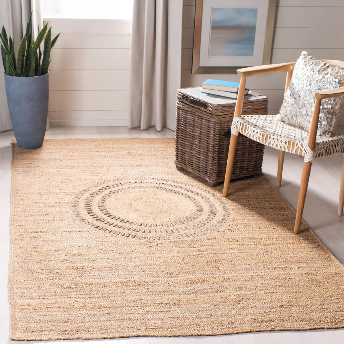 Safavieh Natural Fiber 4'-0" x 6'-0" Rug in Beige