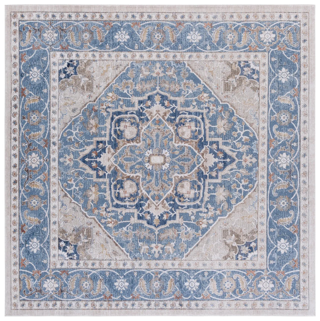 Safavieh Ellwood 6'-5" x 6'-5" Rug in Navy / Beige