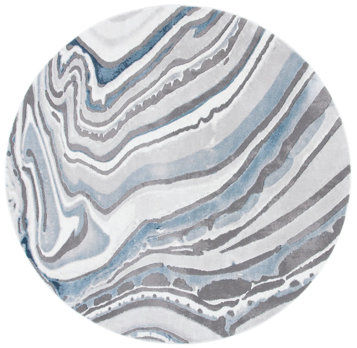 Safavieh Craft 6'-7" x 6'-7" Rug in Blue / Grey
