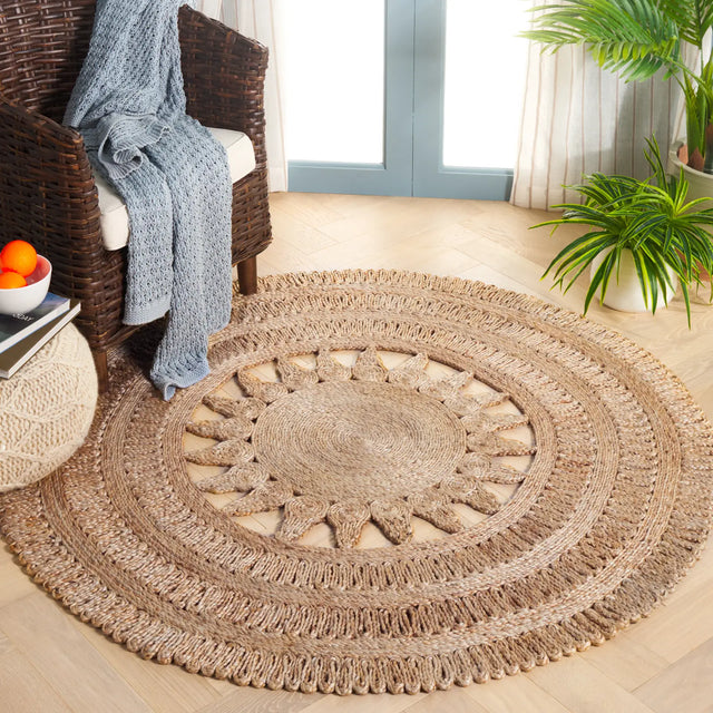 Safavieh Natural Fiber 5'-0" x 5'-0" Rug in Natural