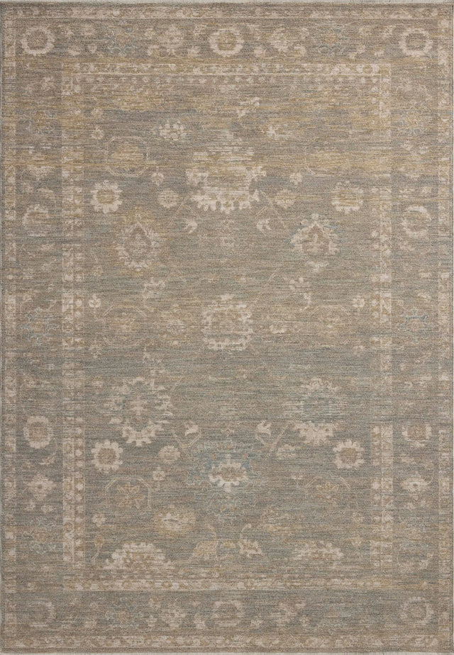 Chris Loves Julia x Loloi Louisa LOI-04 Lagoon / Ivory Rug - main flat