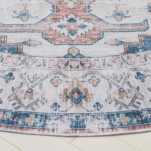 Safavieh Arizona 6'-0" x 6'-0" Rug in Beige / Light Blue