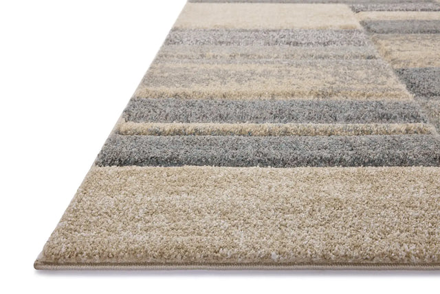 Loloi Silas Sla-07 Slate/Sand Rug - rug corner