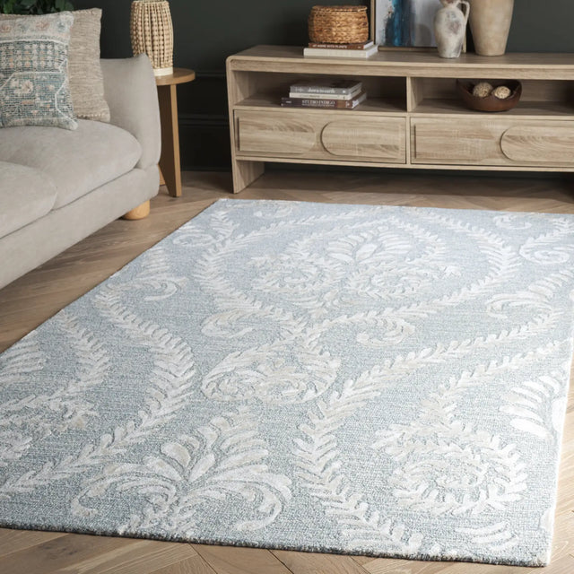 Safavieh Glamour 4'-0" x 6'-0" Rug in Blue / Ivory