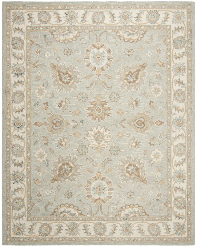 Safavieh Blossom 10'-0" x 14'-0" Rug in Aqua / Ivory