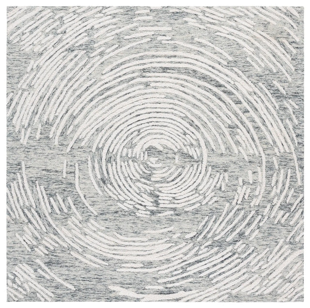 Safavieh Abstract 6'-0" x 6'-0" Rug in Grey / Ivory