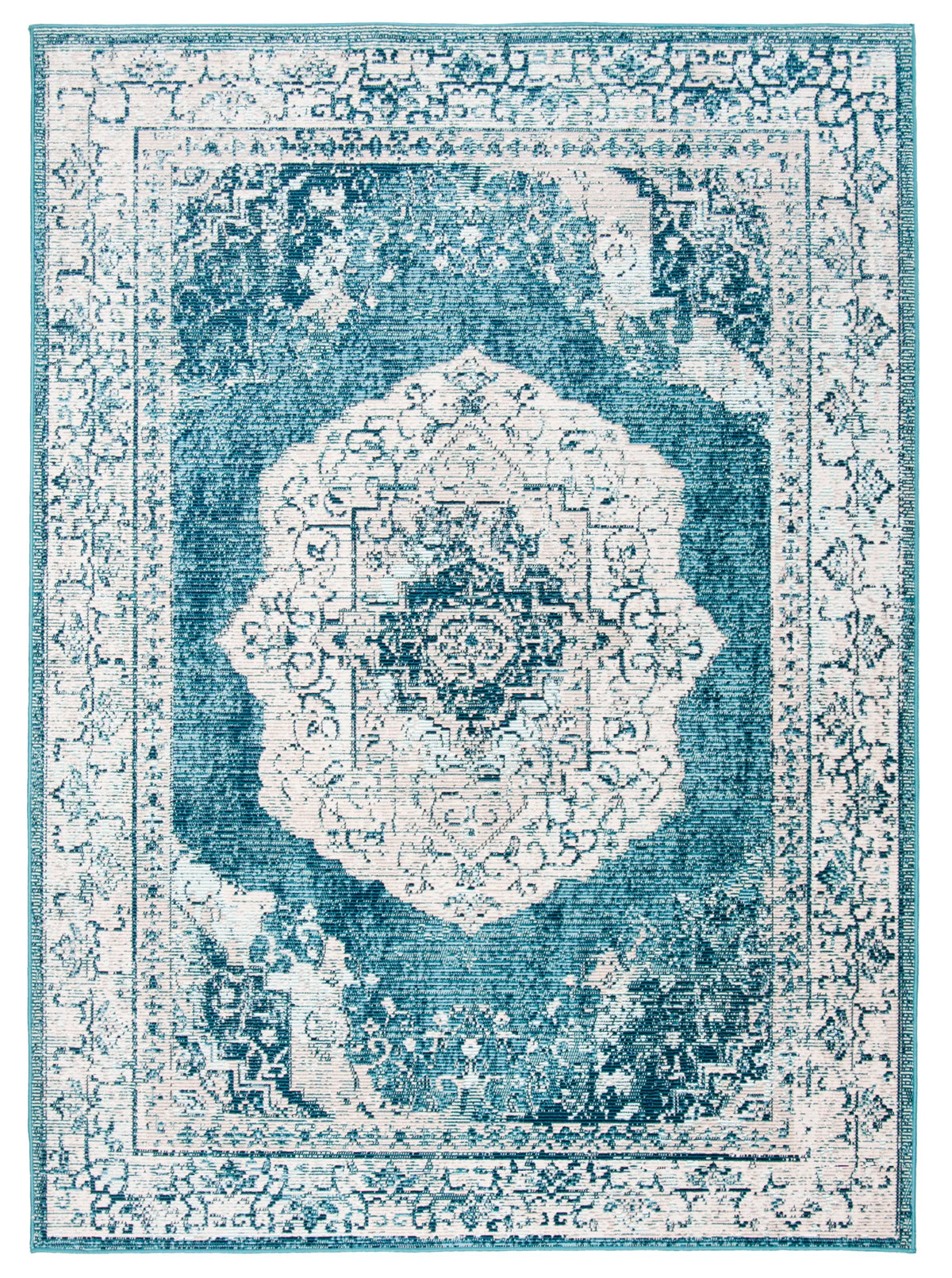 Safavieh Crystal 4'-0" x 6'-0" Rug in Beige / Dark Teal