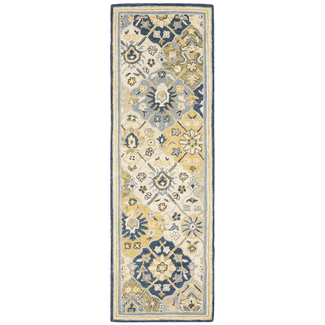 Oriental Weavers Sphinx Alfresco 28406 Blue / Gold Rugs - runner