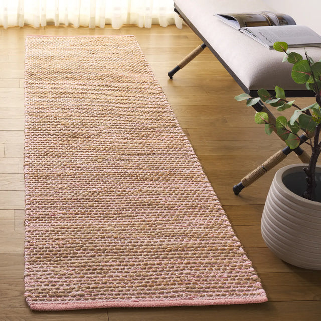 Safavieh Cape Cod 2'-3" x 8'-0" Rug in Pink / Natural