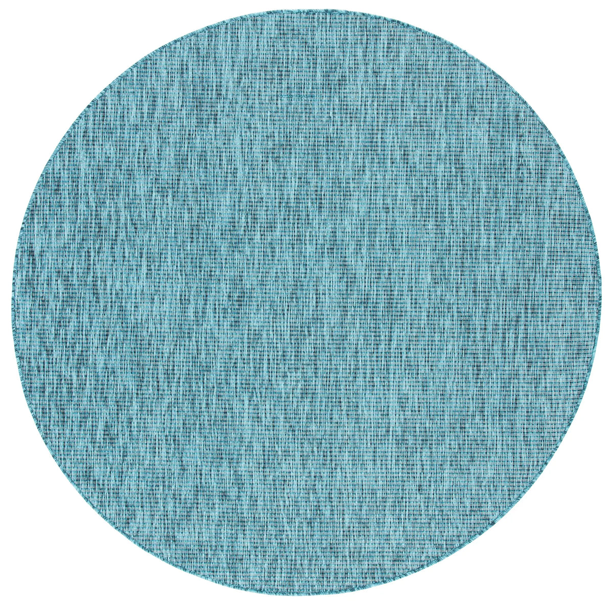Safavieh Courtyard 6'-7" x 6'-7" Rug in Grey / Aqua