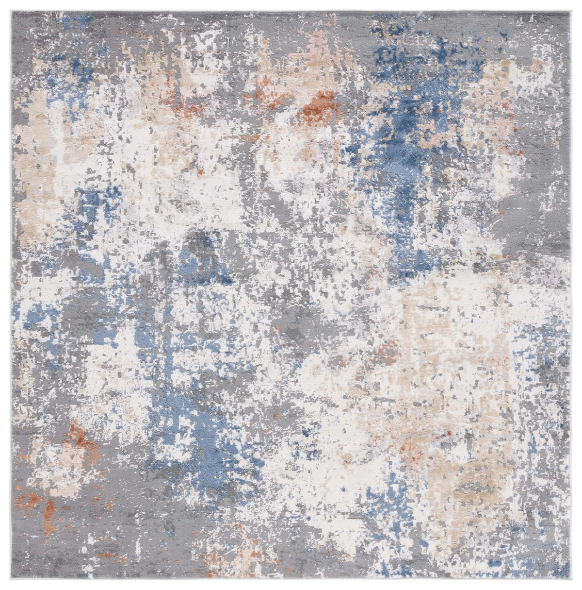 Safavieh Eternal 6'-7" x 6'-7" Rug in Grey / Blue Gold