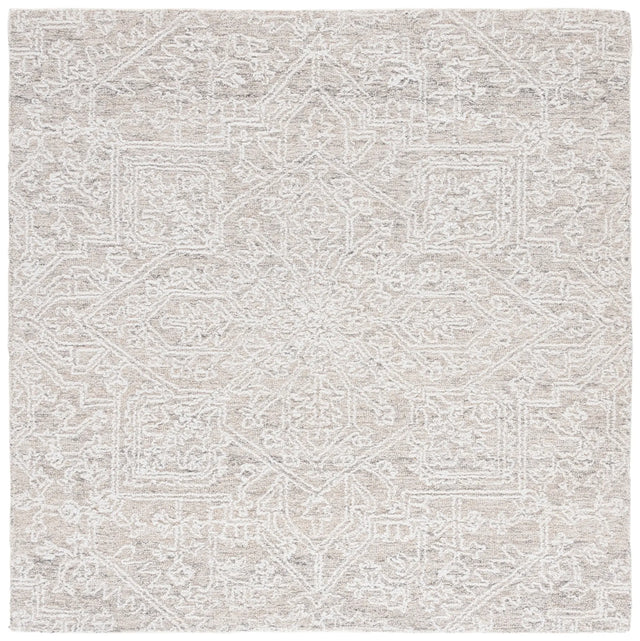 Safavieh Ebony 6'-0" x 6'-0" Rug in Ivory / Silver