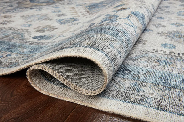 Loloi Heidi Hei-04 Ivory/Ocean Rugs - pile height