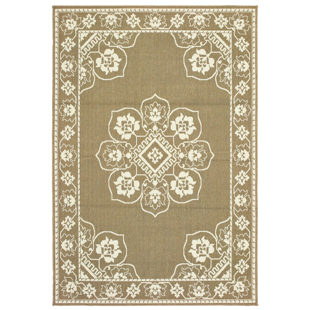 Oriental Weavers Sphinx Marina 7764J Tan / Ivory Rugs - main flat
