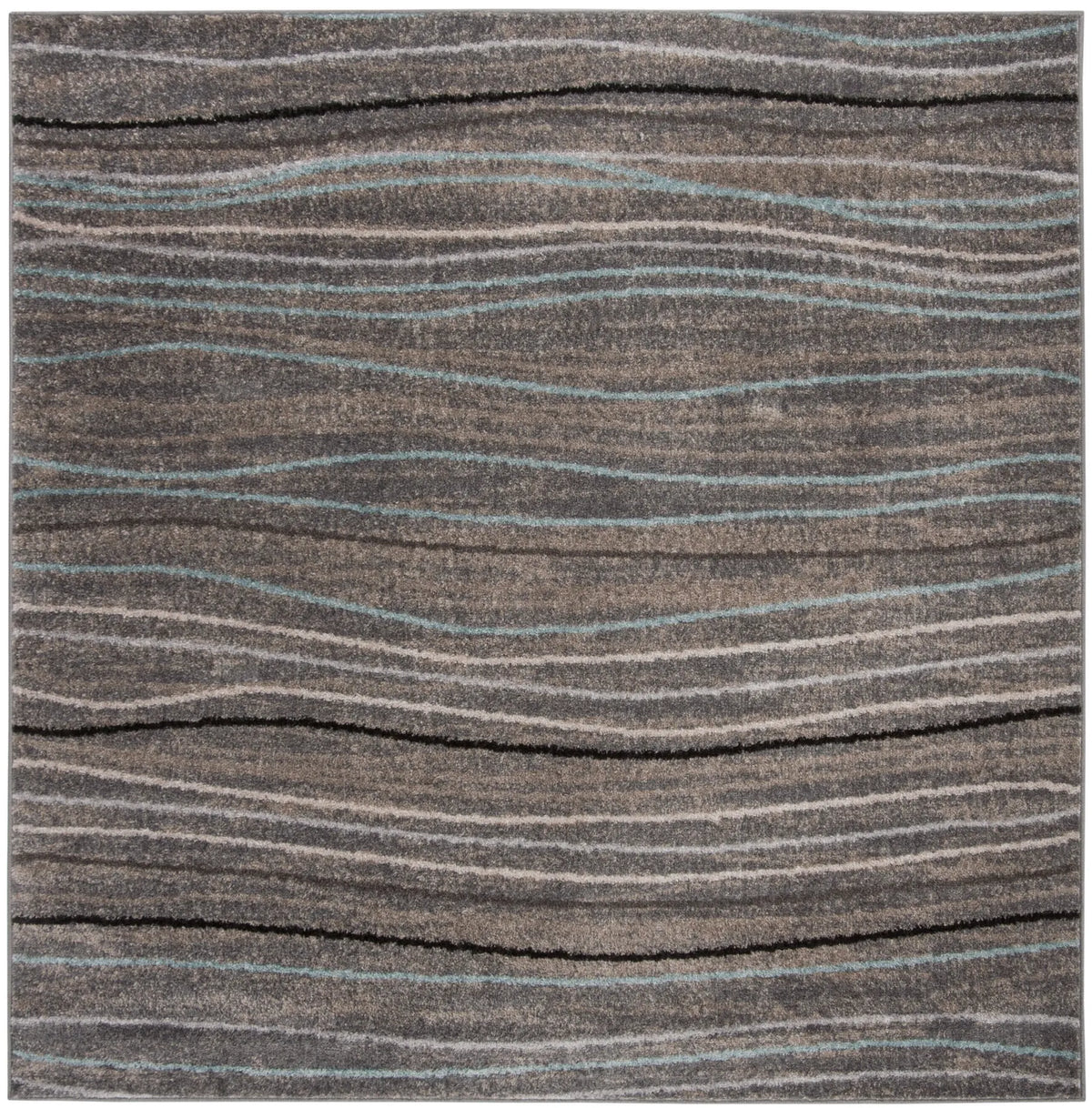 Safavieh Amsterdam 6'-7" x 6'-7" Rug in Silver / Beige