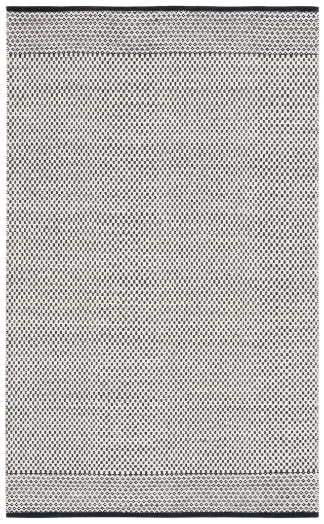 Safavieh Vermont 4'-0" x 6'-0" Rug in Black / Ivory