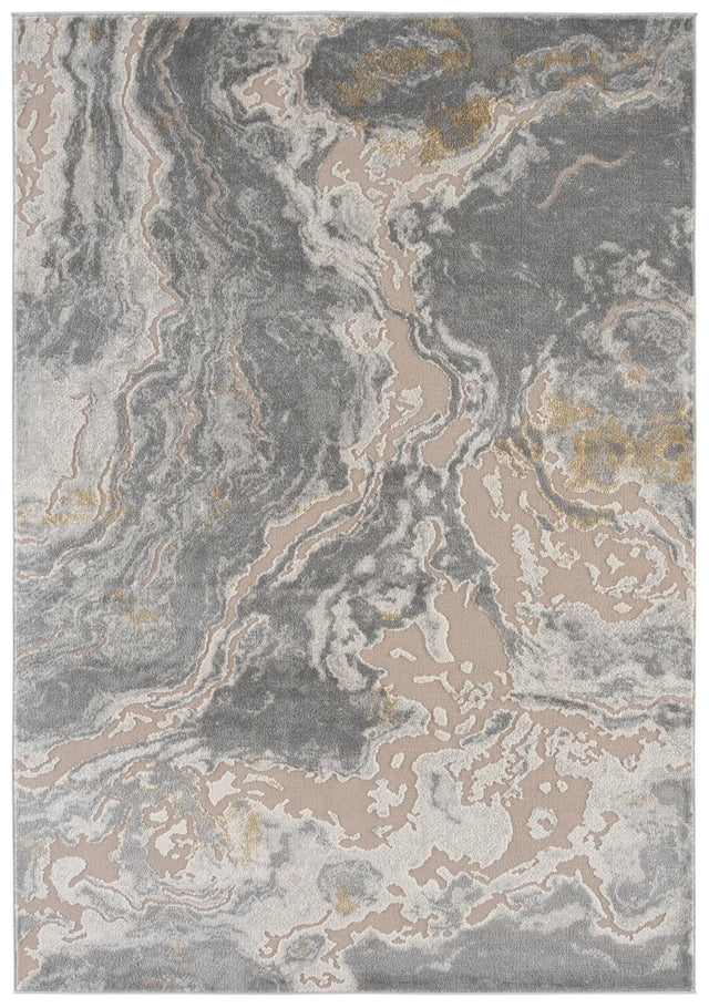 Safavieh Palma 5'-3" x 7'-6" Rug in Grey / Gold