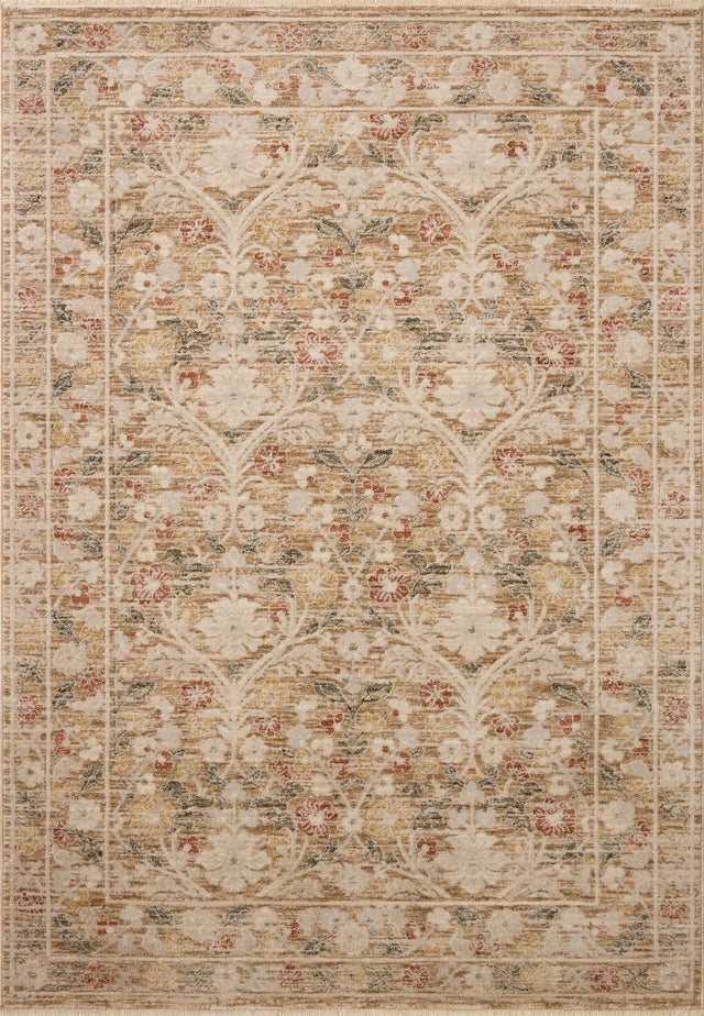Loloi Clarisse CLS-01 Traditional Power Loomed Sand, Multi Rug - main flat