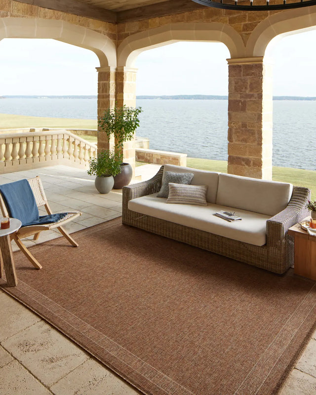 Loloi Merrick Mer-07 Cinnamon/Multi Rug - room scene 3