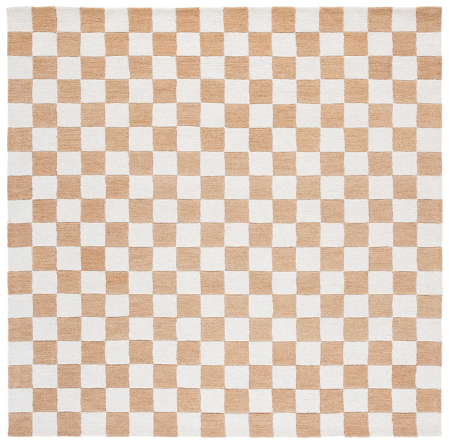 Safavieh Ebony 6'-0" x 6'-0" Rug in Rust / Ivory