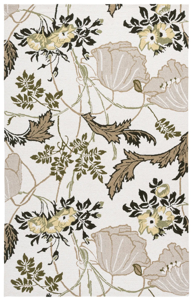 Safavieh Jardin 4'-0" x 6'-0" Rug in Ivory / Green