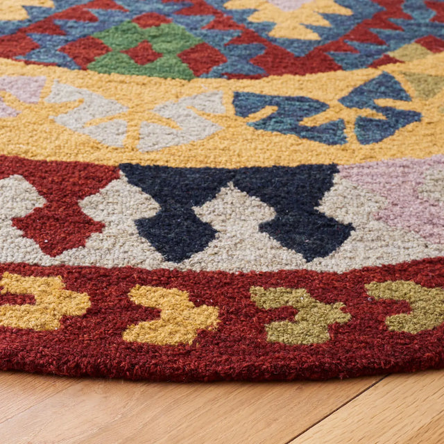 Safavieh Aspen 7'-0" x 7'-0" Rug in Red / Yellow