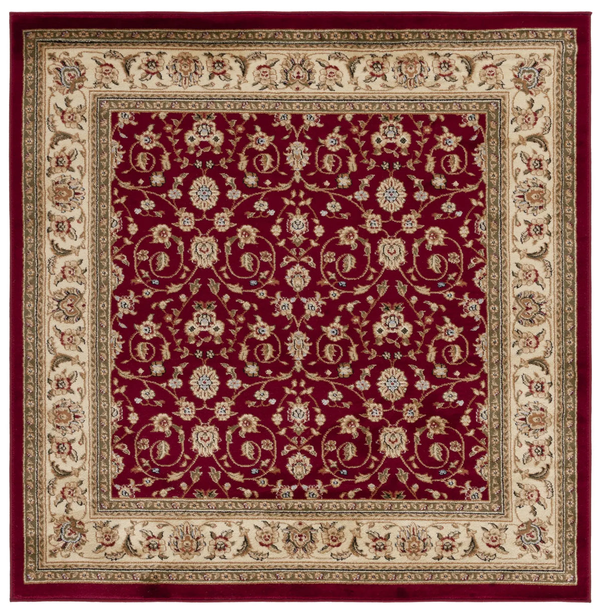 Safavieh Lyndhurst 5'-3" x 5'-3" Rug in Red / Ivory
