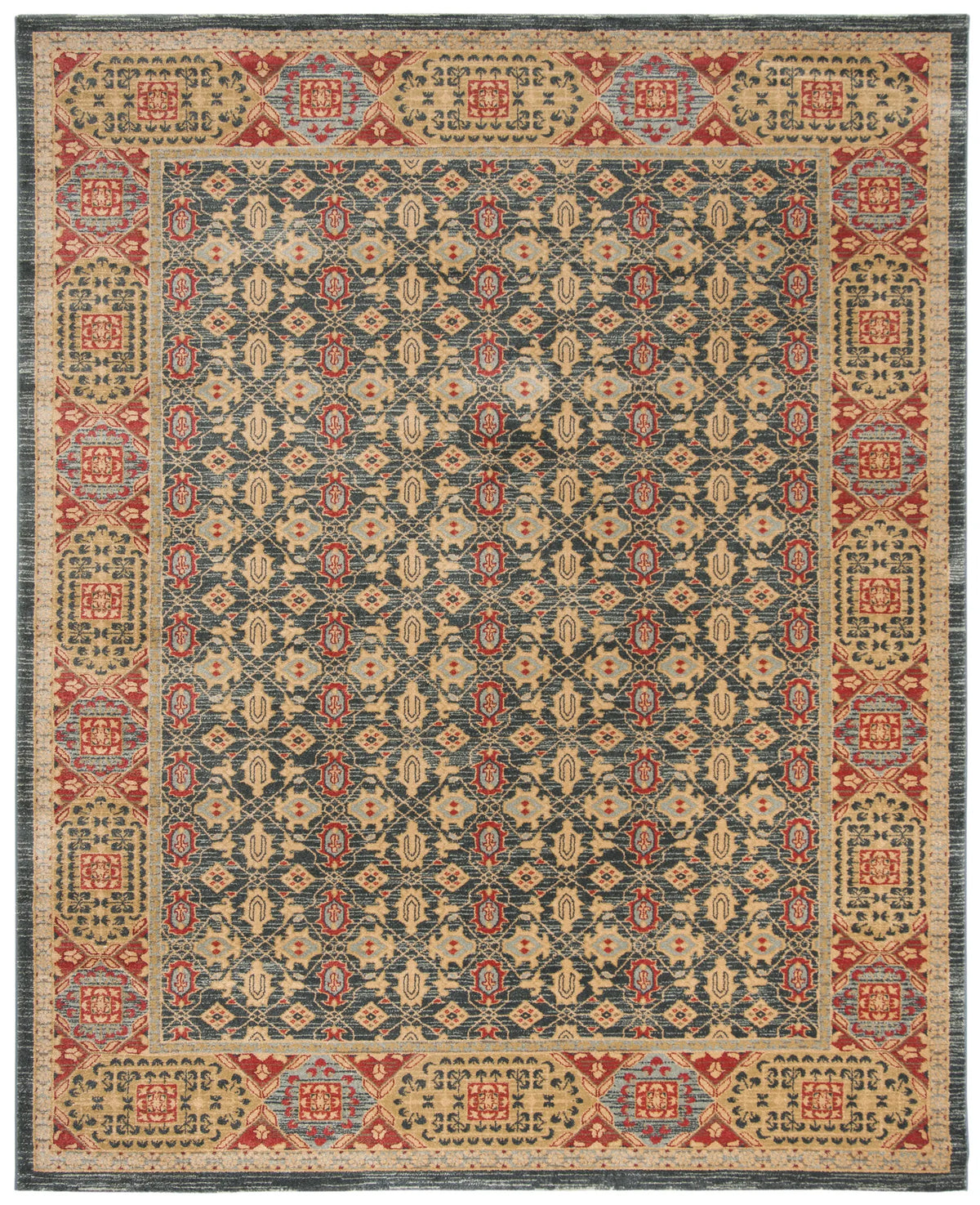 Safavieh Mahal 10'-0" x 14'-0" Rug in Light Blue / Red