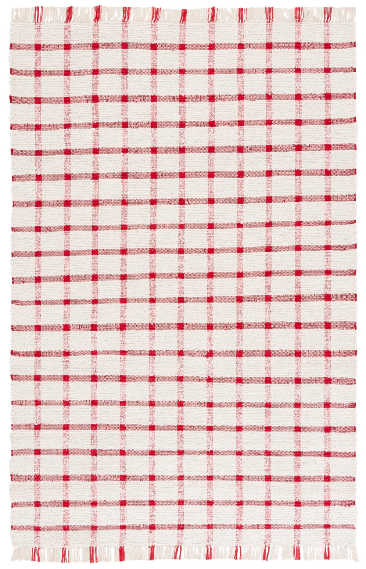 Safavieh Montauk 4'-0" x 6'-0" Rug in Ivory / Red