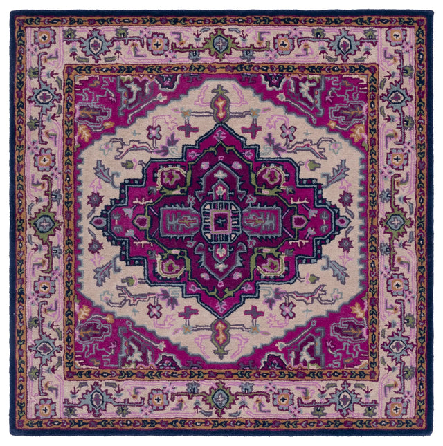 Safavieh Bellagio 5'-0" x 5'-0" Rug in Ivory / Pink
