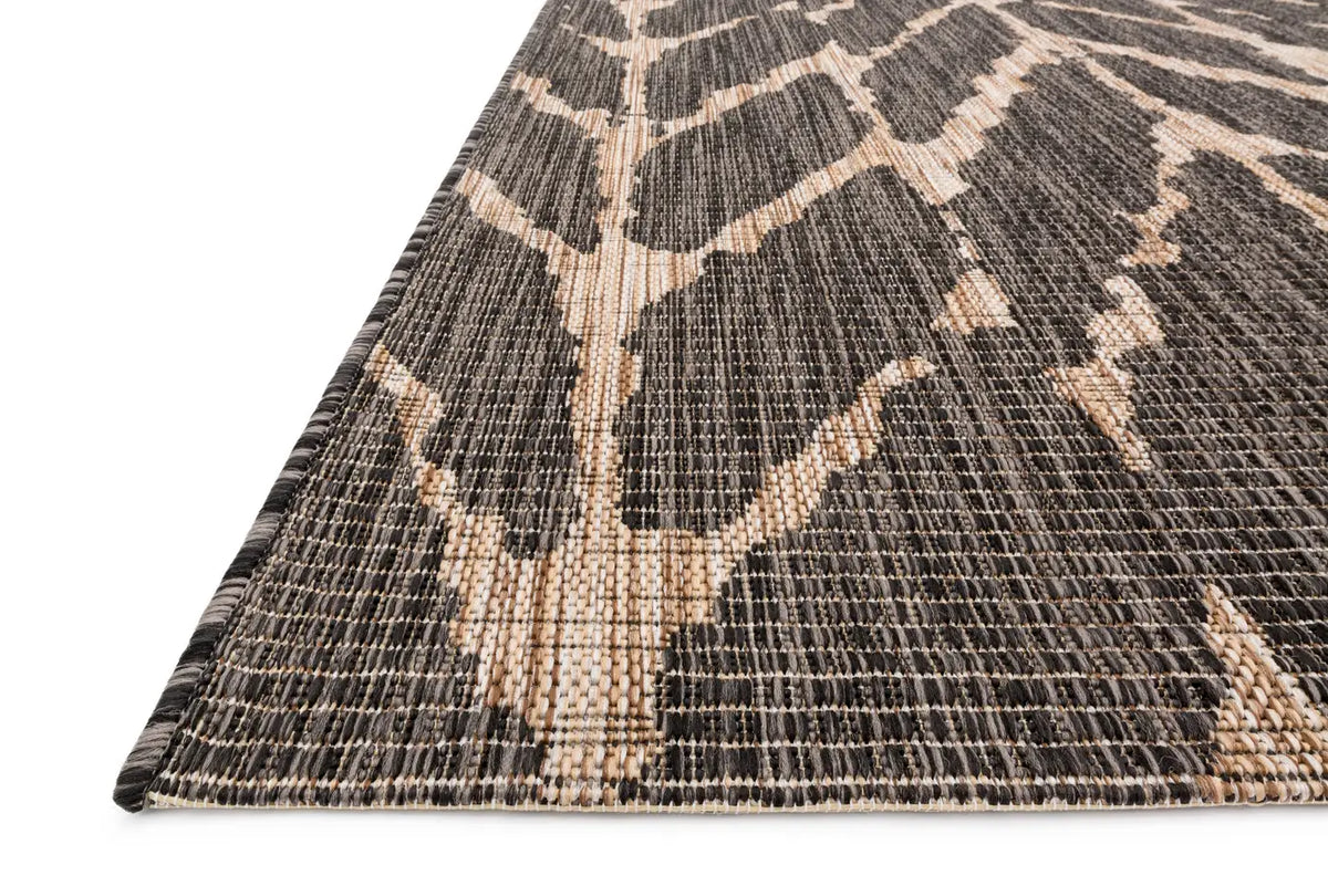 Loloi Isle Ie-02 Charcoal / Mocha Rugs - rug corner