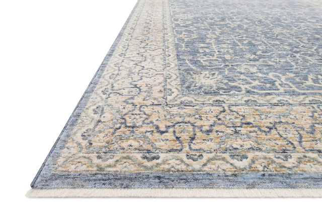 Loloi Pandora Pan-04 Dark Blue / Ivory Rugs - rug corner