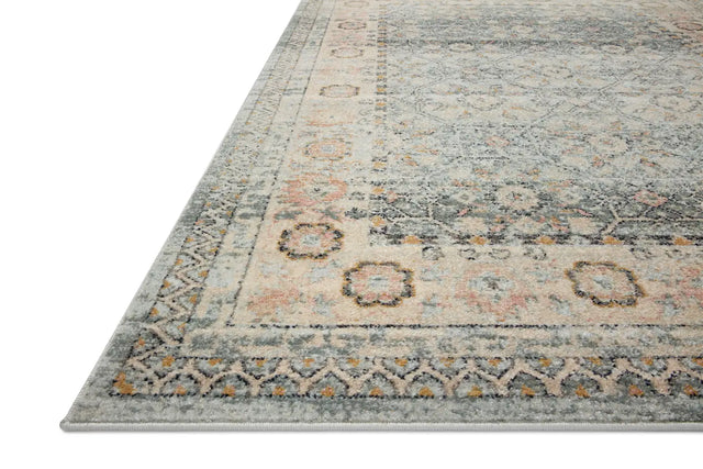 Loloi Jocelyn Joc-04 Sky/Multi Rugs - rug corner