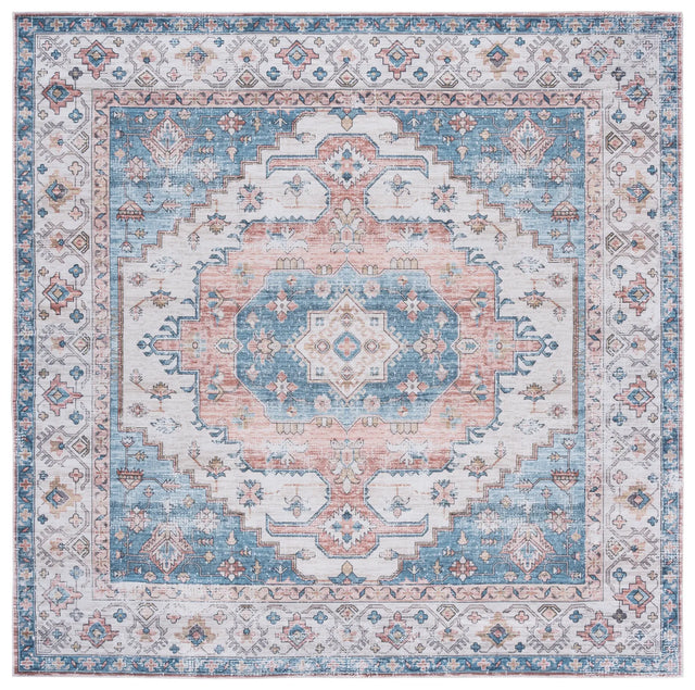 Safavieh Arizona 6'-0" x 6'-0" Rug in Beige / Light Blue