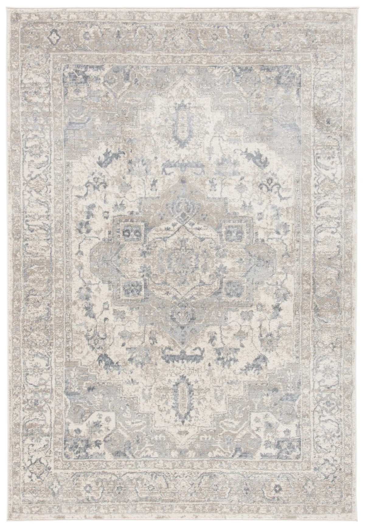 Safavieh Brentwood 4'-0" x 6'-0" Rug in Ivory / Grey
