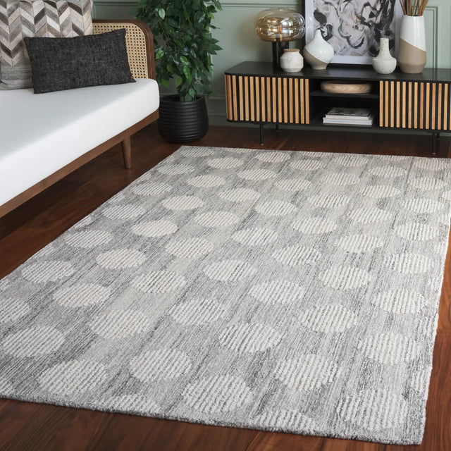 Safavieh Metro 4'-0" x 6'-0" Rug in Grey / Ivory
