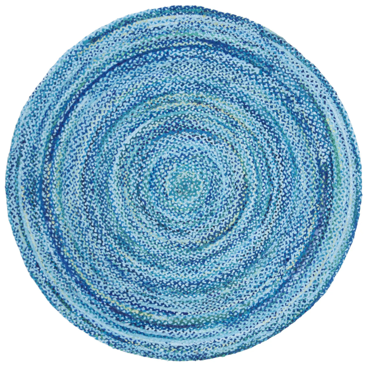 Safavieh Braided 6'-0" x 6'-0" Rug in Turquoise