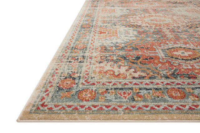 Loloi Jocelyn Joc-03 Mist/Multi Rugs - rug corner
