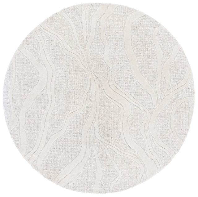 Safavieh Ebony 6'-0" x 6'-0" Rug in Grey / Ivory