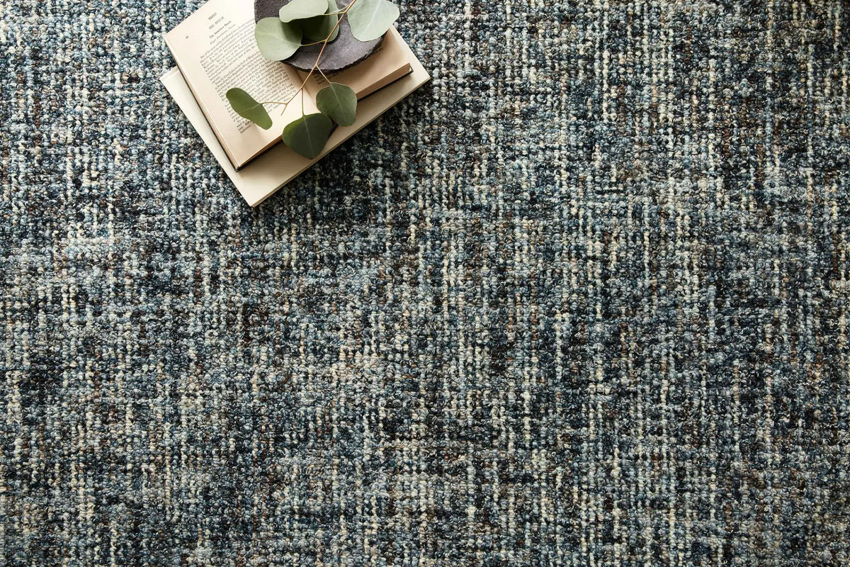 Loloi Harlow Hlo-01 Denim/Charcoal Rugs - styled aerial 1