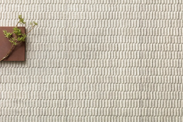 Loloi Hadley HD-04 Oatmeal Rugs - styled aerial 2