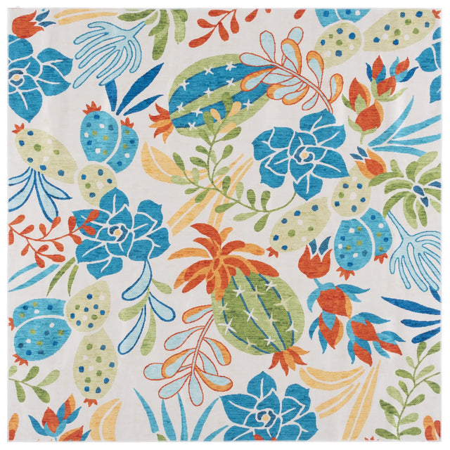 Safavieh Malibu 6'-0" x 6'-0" Rug in Beige / Blue