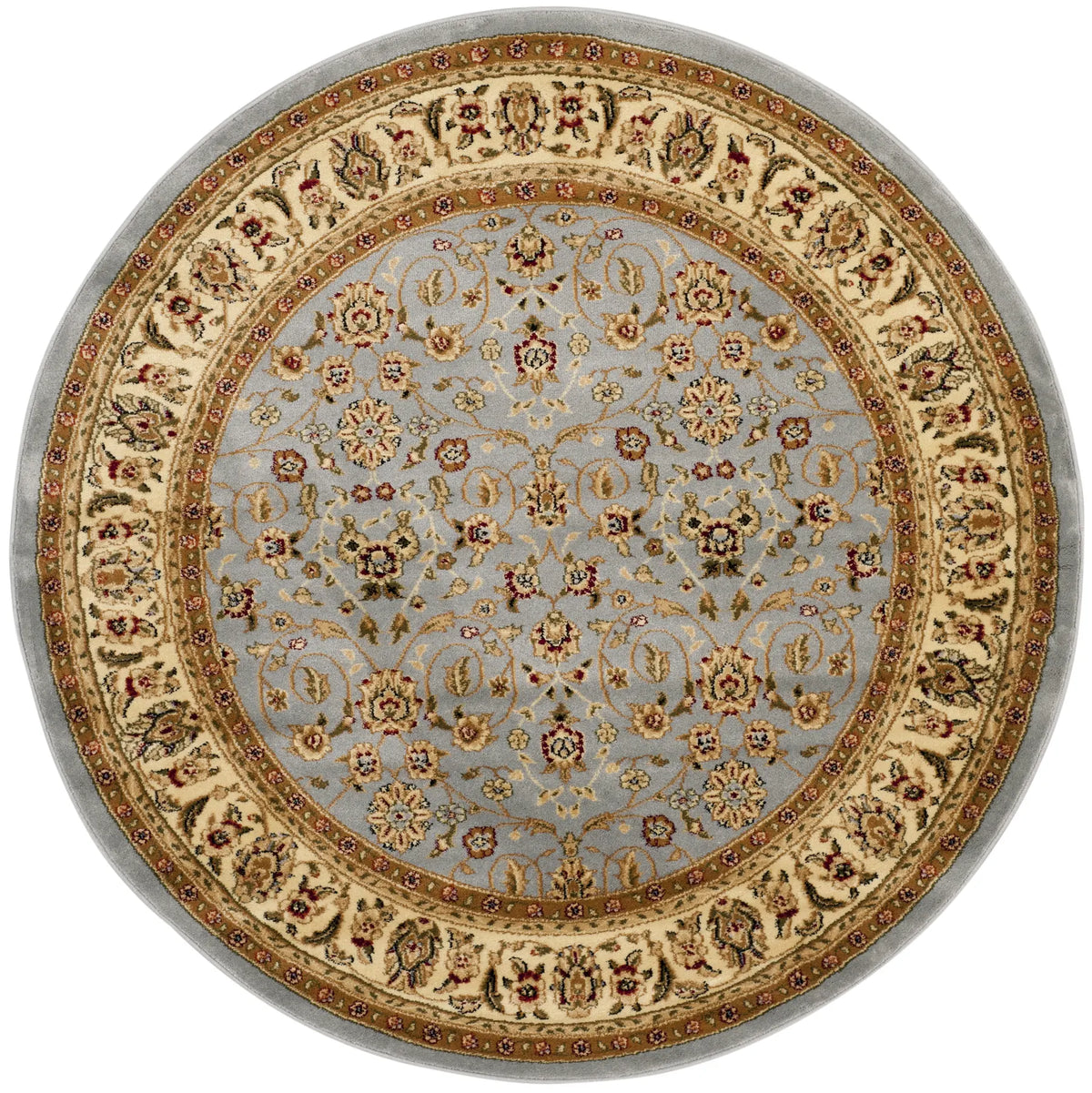 Safavieh Lyndhurst 5'-3" x 5'-3" Rug in Light Blue / Ivory