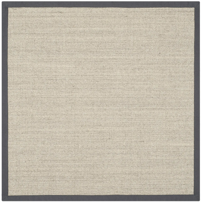 Safavieh Natural Fiber 4'-0" x 4'-0" Rug in Marble / Grey