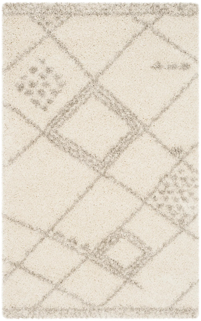 Safavieh Arizona Shag 3'-2" x 5'-0" Rug in Ivory / Grey