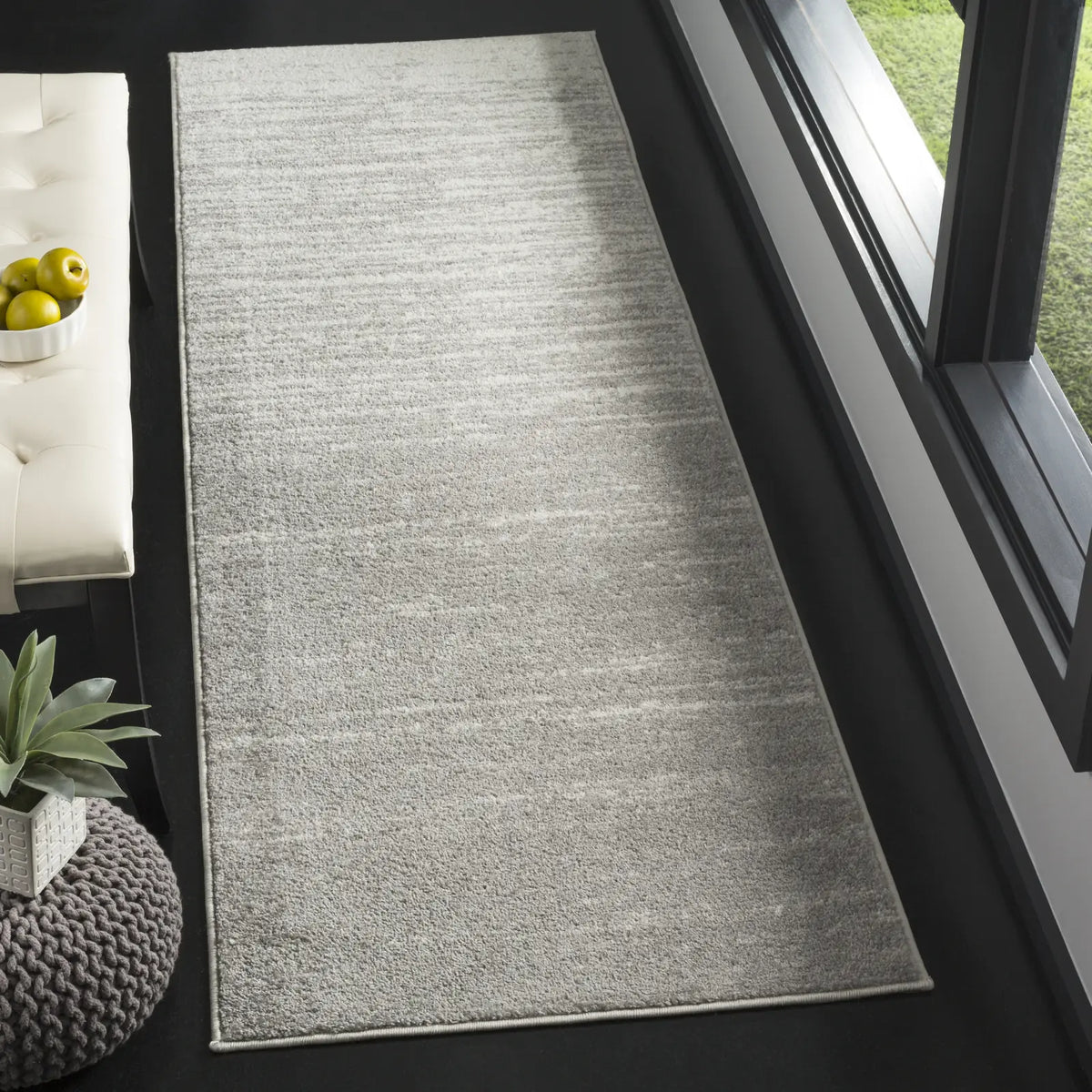 Safavieh Adirondack 2'-6" x 10'-0" Rug in Light Grey / Grey